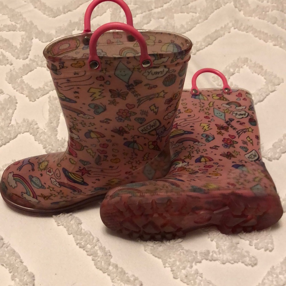 Light up cat and Jack rain boots